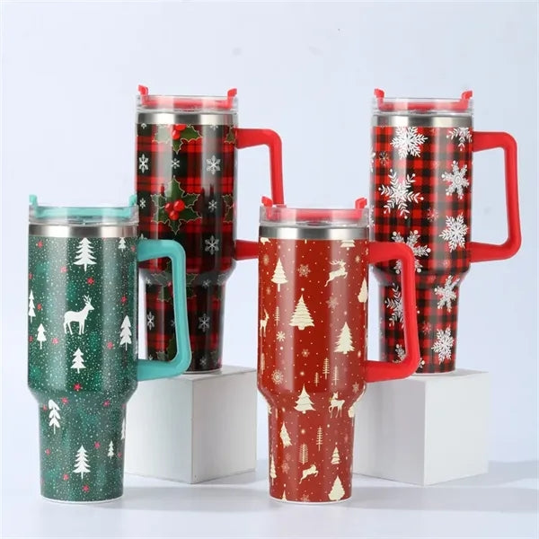 40oz/ 1140ml Manufacturer Flip Straw Tumbler With Handle