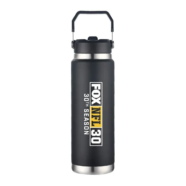 30 oz. Stainless Steel Vacuum Water Bottle w/ Carry Handle