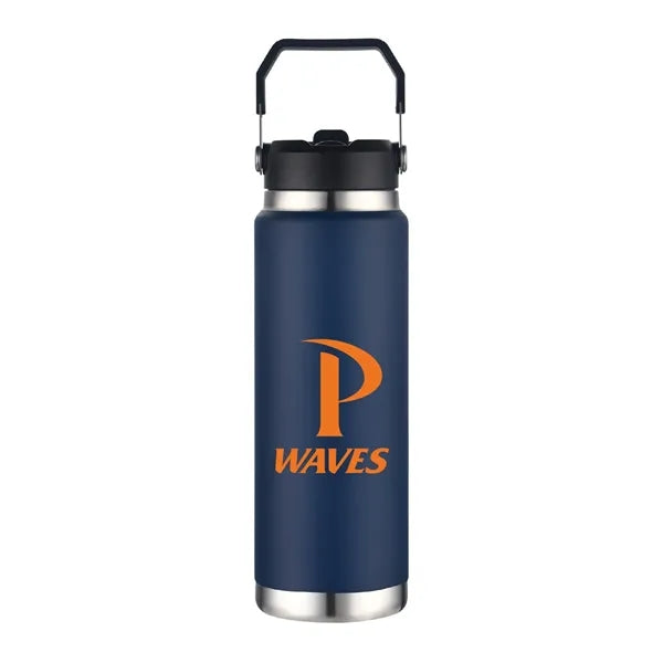 30 oz. Stainless Steel Vacuum Water Bottle w/ Carry Handle