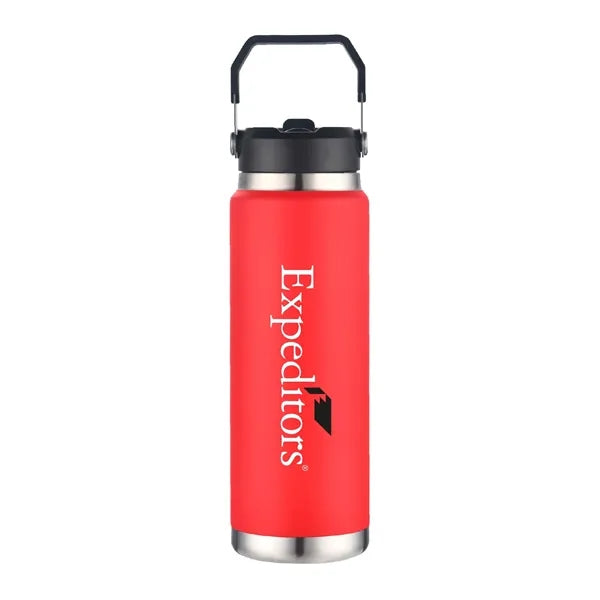 30 oz. Stainless Steel Vacuum Water Bottle w/ Carry Handle
