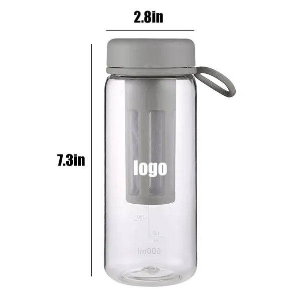 20Oz Plastic Water Bottle With Layer Filter
