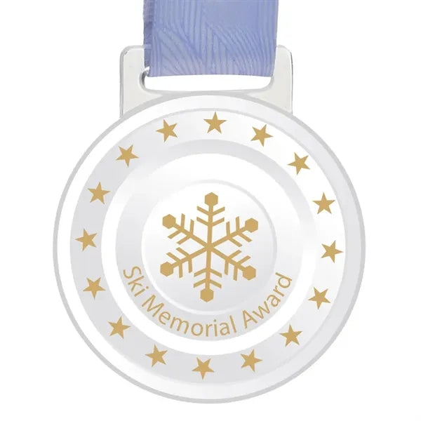 Round Glass Medal