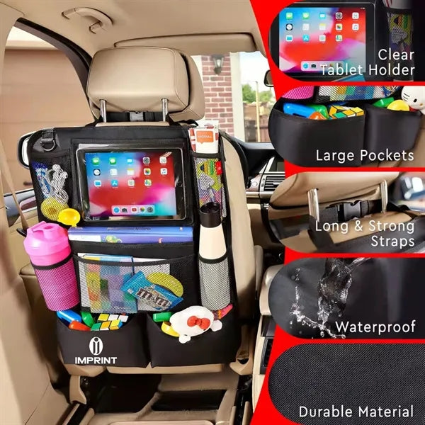 Kick Mats Back Seat Protector With Touch Screen