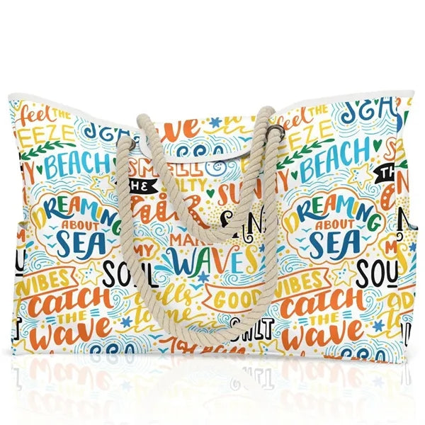 Striped Beach Bag
