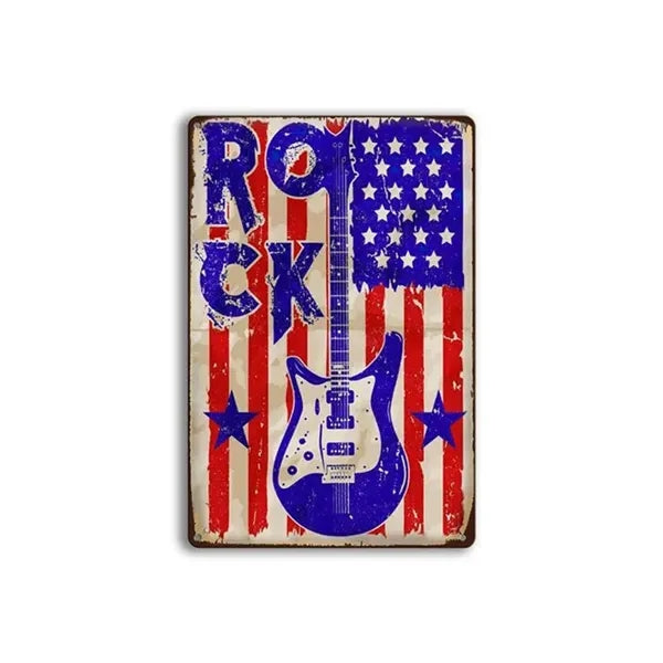 American Flag Tin Sign