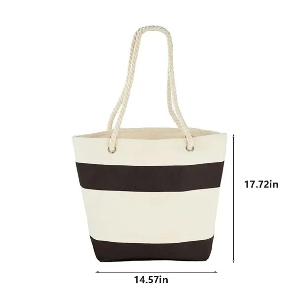 12 oz Cotton Canvas Tote Bag with Rope Handles