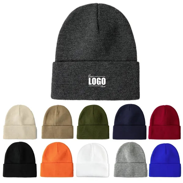 Basic Unisex Knitted Beanie Hat