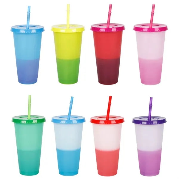 Color Changing Cup With Straw