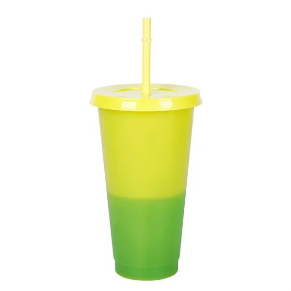 Color Changing Cup With Straw