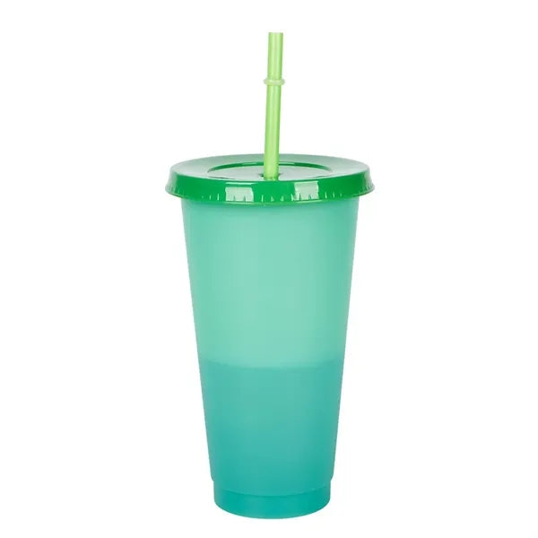 Color Changing Cup With Straw
