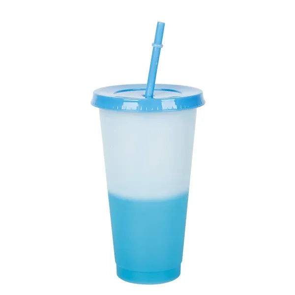 Color Changing Cup With Straw