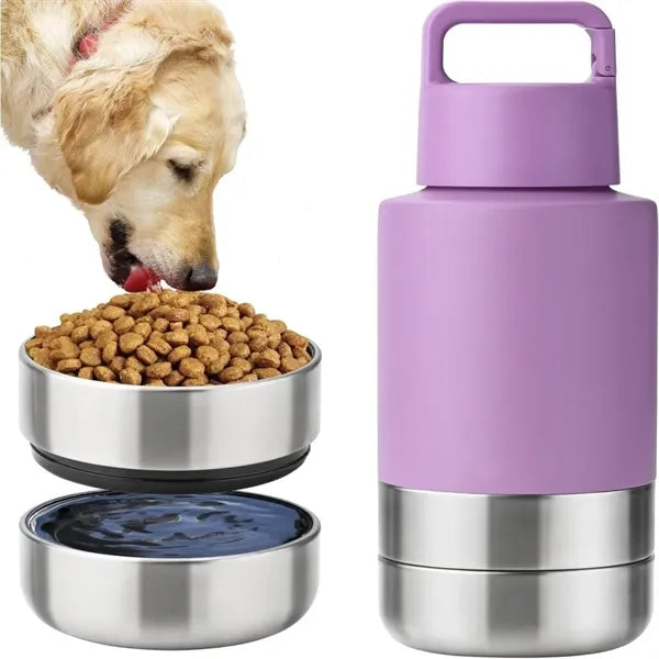 34oz Thermo Drinking Bottle With Pet Storage Box