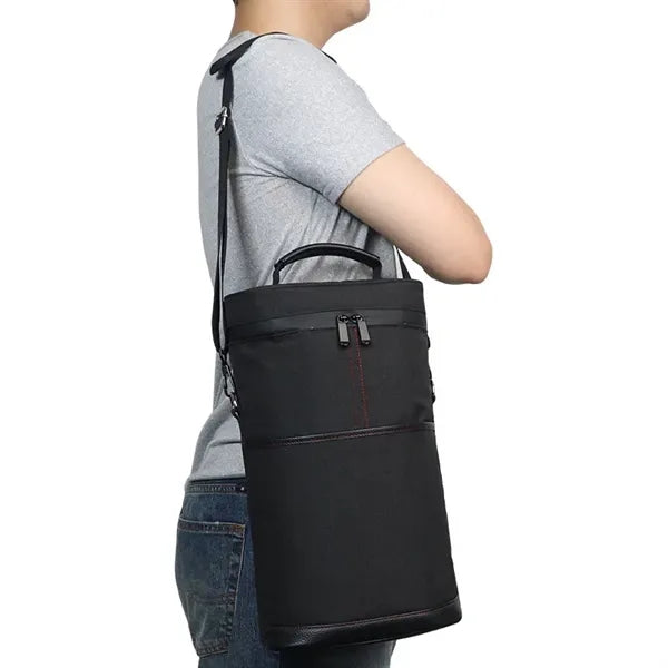 2 Bottle Wine Gift Carrier Tote Cooler Bag