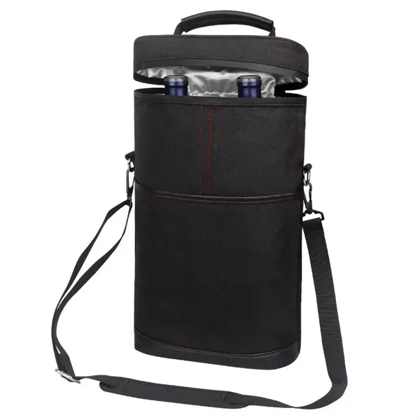 2 Bottle Wine Gift Carrier Tote Cooler Bag