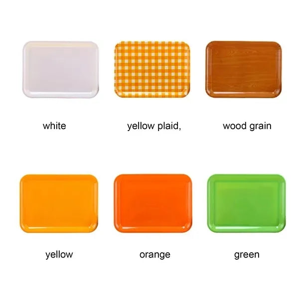 Plastic Restaurant Toddler Fast Food Serving Tray For Eating