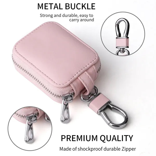 PU Leather Earbuds Carrying Case