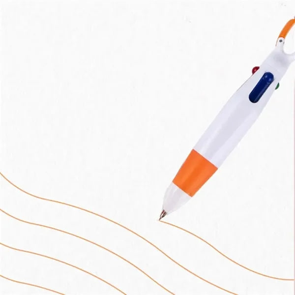 Retractable Shuttle Pens with Carabiner Clip