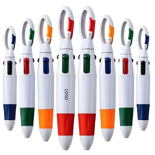 Retractable Shuttle Pens with Carabiner Clip