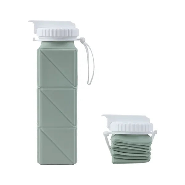 21oz Portable Silicone Folding Water Bottle Outdoor