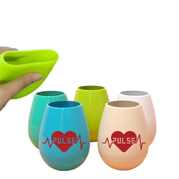 11oz Durable Silicone Cooling Wine Cup