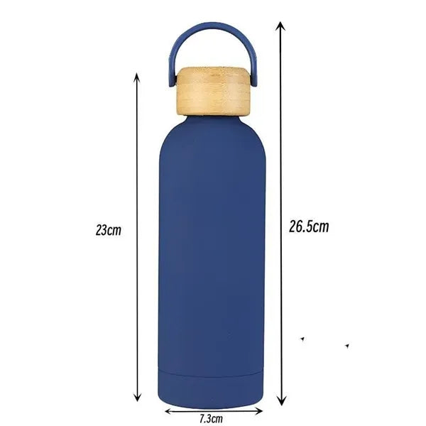 17oz Insulated Narrow Mouth Sports Flask Cola Shape with Lid