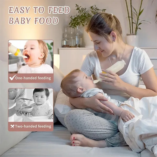 Baby Food Squeeze Feeding Spoon