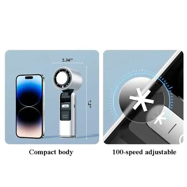 Semiconductor Cooling Ice Compress High-Speed Handheld Fan