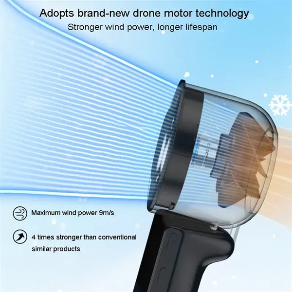 High-Speed Ice Compress Cooling Handheld Fan