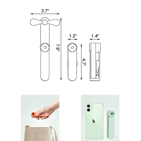 Portable Handheld Ultra-Quiet Mini Fan