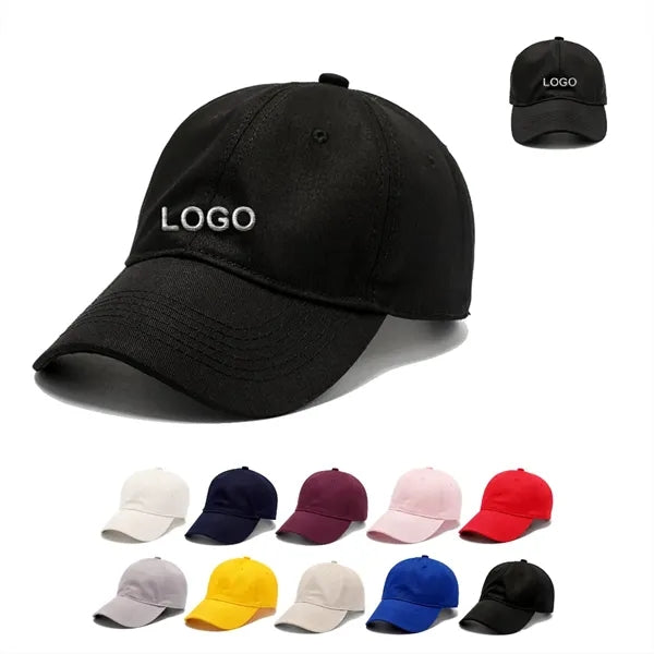 Embroidered Cotton Soft-top Baseball Cap