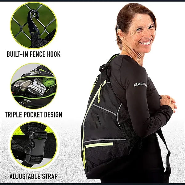 Adjustable Pickleball Sling Bag with Fence Hook Badminton