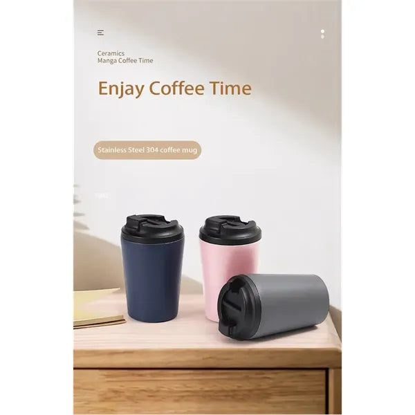 12 oz Stainless Steel Travel Cup