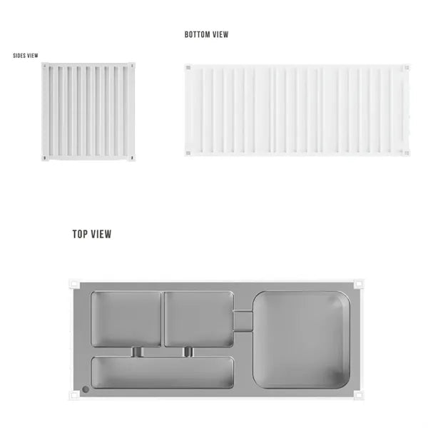 Container Model Office Desk Organizer Box