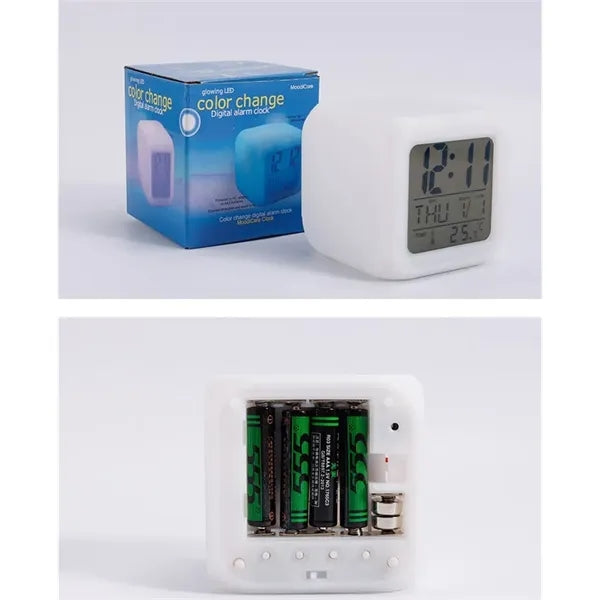 Multifunctional Square Color LED Digital Clock