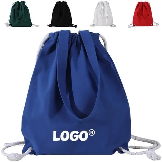 2 in 1 drawstring portable thickened sports fitness bags