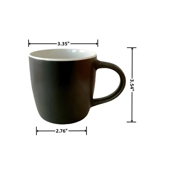 10oz Two Color Ceramic Coffee Mike Mugs For Home Restaurant