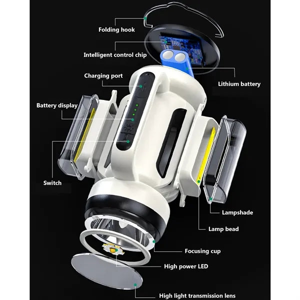 CH-22023 Rechargeable LED Power Bank Flashlight