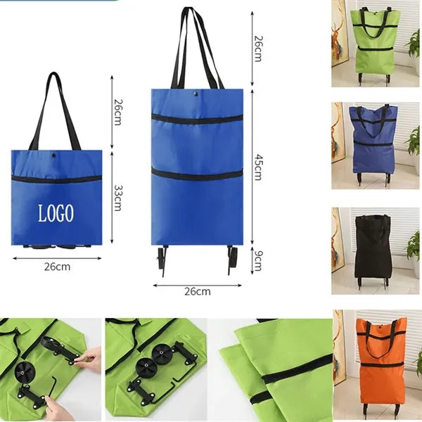 Foldable Shopping Bag With Wheels