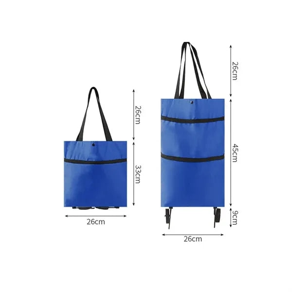 Foldable Shopping Bag With Wheels