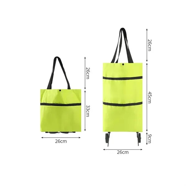 Foldable Shopping Bag With Wheels