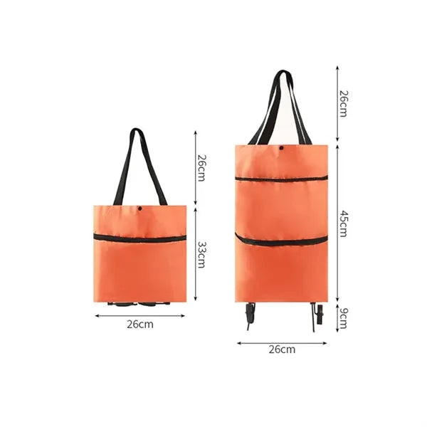 Foldable Shopping Bag With Wheels