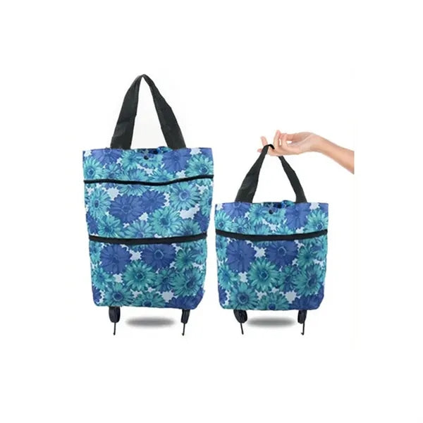 Foldable Shopping Bag With Wheels