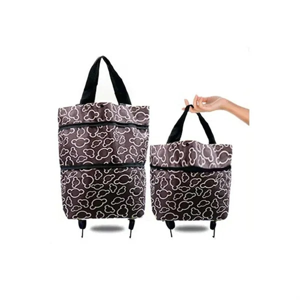 Foldable Shopping Bag With Wheels