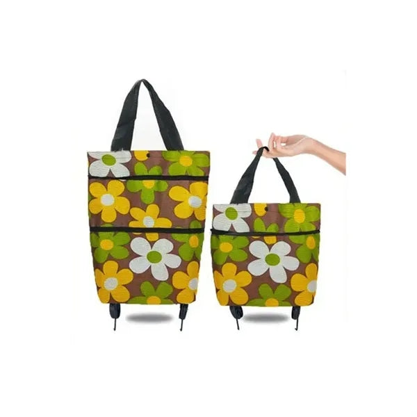 Foldable Shopping Bag With Wheels