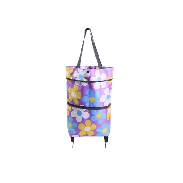 Foldable Shopping Bag With Wheels