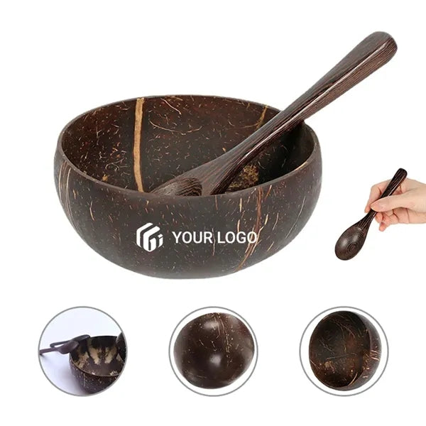 Natural Storage Decorative Fruit Salad Coconut Shell Bowl