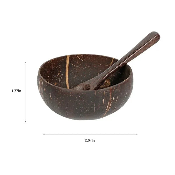 Natural Storage Decorative Fruit Salad Coconut Shell Bowl