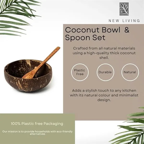 Natural Storage Decorative Fruit Salad Coconut Shell Bowl