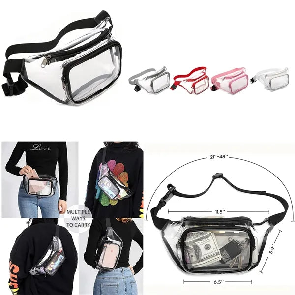 PVC Clear Waterproof Adjustable Fanny Pack