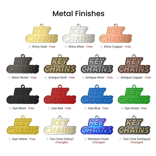 Hard Enamel Key Chain 1.25"